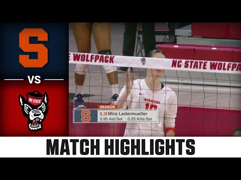 Syracuse vs. NC State ACC Volleyball Highlights (2023)