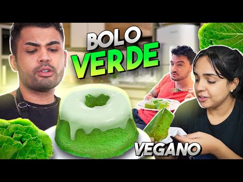 FIZ O BOLO VERDE VEGANO PROS MEUS AMIGOS!