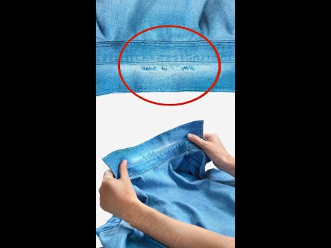 How to fix worn shirt collar in 5 minutes! Best sewing tips and tricks! Miarti 🧵✂️