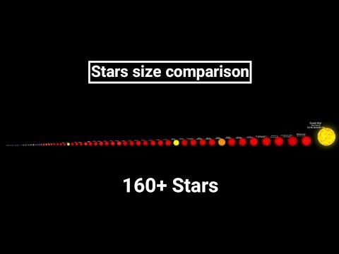 Stars size comparison 2021