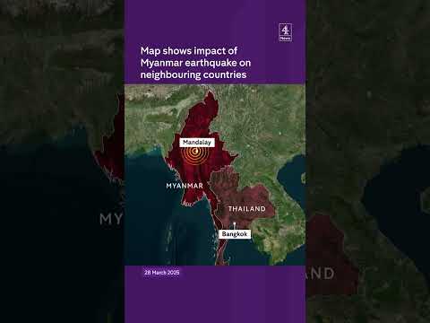Myanmar earthquake mapped
