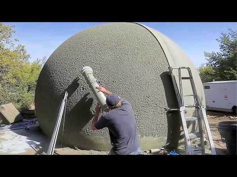 Men Build DIY DOME CABIN Using Giant BALLOON and CONCRETE | Start to Finish by @AircreteHarry