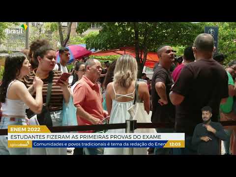 RJ l Estudantes participam do primeiro dia de provas do Enem
