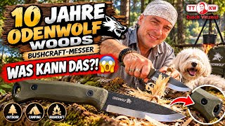 SCHÖNES JUBILÄUMSMESSER + Box oder ECHTES WERKZEUG?🌲 ODENWOLF WOODS Bushcraft Outdoor Messer im Test