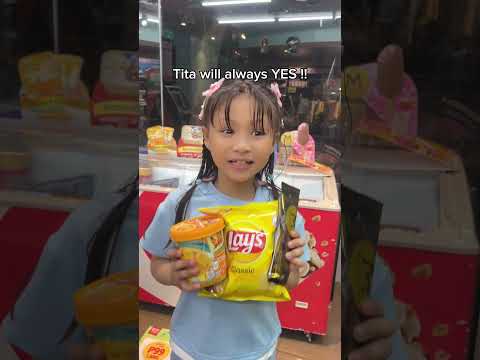 when mom says no.. Tita will yes !!!