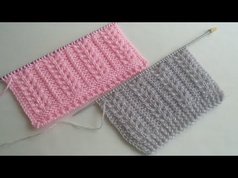 Buğday başağı örgü modeli / bayan yelek örgü modelleri / knitting pattern