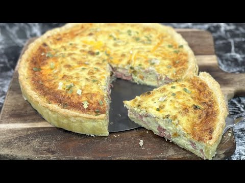 Voici la meilleure façon de préparer la célèbre QUICHE LORRAINE pour seulement 1€ 🥧