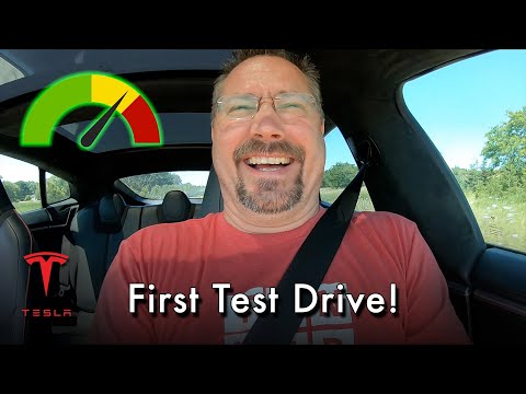 FIXED Tesla Model S - First Test Drive!