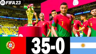 FIFA 23 - PORTUGAL 35-0 ARGENTINA  | FIFA WORLD CUP FINAL QATAR 2022 | PS5 GAMEPLAY |