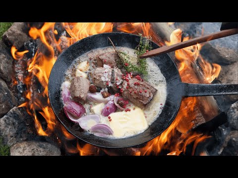 So hat es noch nie gesizzelt – meine heftigsten Feuer-Gerichte aus der Wildnis 🎧🔥 Outdoor Cooking