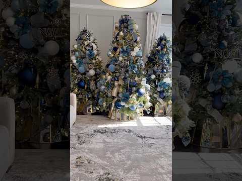 Bluetiful Christmas Tree Forest 🎄💙 #christmas #christmastree #christmasdecor