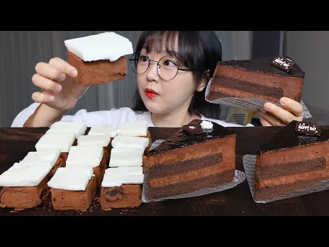 달달하고 고소한 버터 초콜릿 & 초코케이크🍫꿀조합 디저트 먹방 BUTTER CHOCOLATE & CHOCOLATE CAKE MUKBANG ASMR