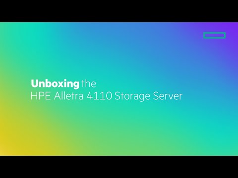 Unboxing the HPE Alletra 4110 Storage Server