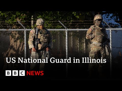 YouTube video thumbnail: Hundreds of National Guard Troops Arrive in Illinois, US