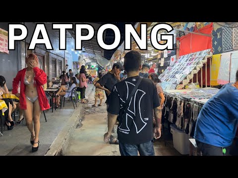 🇹🇭 PATPONG NIGHT MARKET, BANGKOK NIGHTLIFE, AMAZING THAI STREET FOOD, 4K HDR