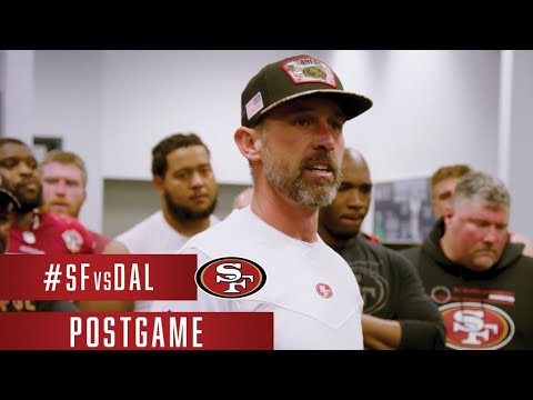 Kyle Shanahan Delivers Locker Room Speech Following #SFvsDAL | 49ers video clip