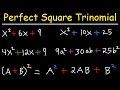 Factoring Perfect Square Trinomials