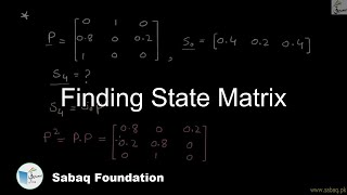 Finding State Matrix