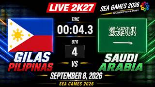 LIVE! Gilas Pilipinas vs Saudi Arabia | September 8, 2026 | SEA Games 2026 | NBA 2K27 Simulation