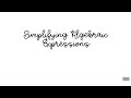Simplifying Algebraic Expressions and Like Terms