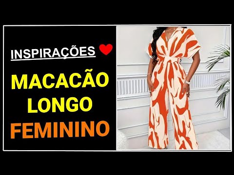 [ Macacão Longo Feminino ] 50 Dicas Incríveis com Vários Modelos de Macacão ❤ #dicasdemoda