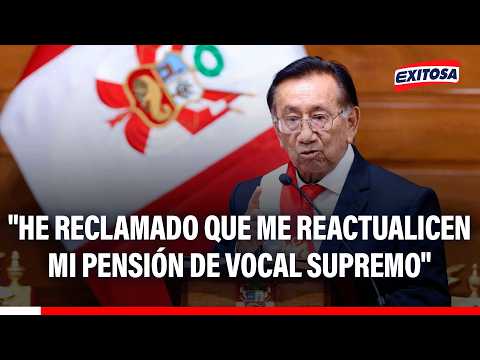 🔴🔵 Presidente Balcázar descartó solicitar una pensión vitalicia tras dejar el cargo