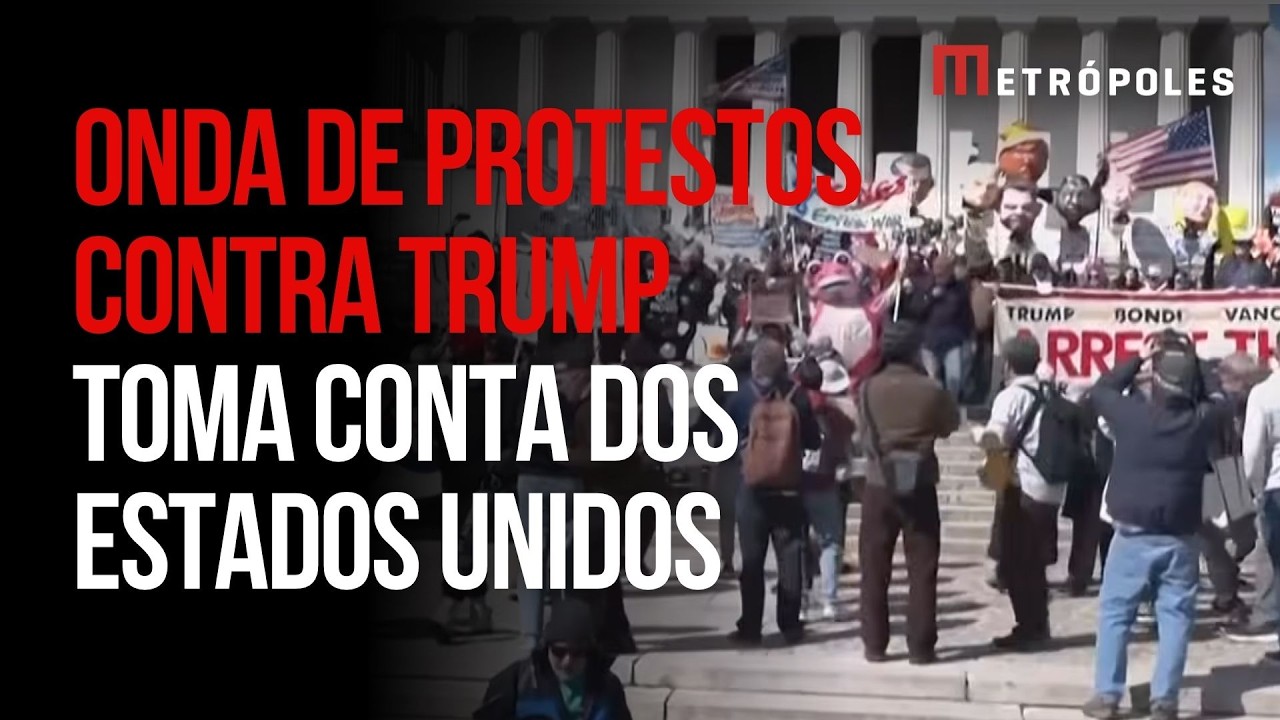 Protestos contra Trump ganham força em meio a críticas por ataques ao Irã