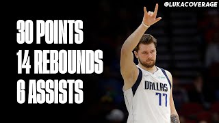 Luka Doncic 30 Points, 14 Rebounds vs Houston Rockets (3/11/22)