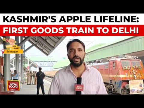 YouTube video thumbnail: Kashmir's Apple Crisis: First Goods Train A Glimmer Of Hope Amidst Massive Losses