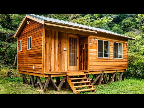 Couple Build A Breathtaking Mountain Cabin in 270 Days ! ( By @woodjunkie_yt  )