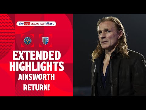 AINSWORTH RETURN | Shrewsbury Town v Gillingham extended highlights