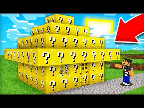 QUIEN CONSTRUYO ESTA CASA DE LUCKY BLOCKS EN MINECRAFT