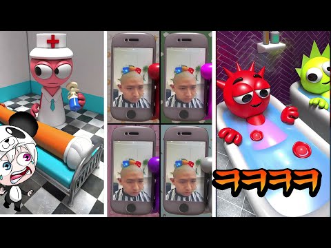 재밌는스프런키 쇼츠모음 ㅋㅋㅋㅋㅋ 징그럽고 재미나면서 무섭고 웃긴 스프런키 쇼츠 ㅋㅋㅋ 어떤 쇼츠가 가장 웃길까? 애니메이션 상황극 [꿈토이 꿀잼 리액션]