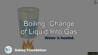 Boiling: Change of Liquid Into Gas