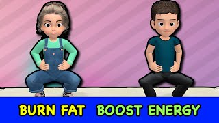 15 Min Quick Kids Workout: Burn Fat & Boost Energy At Home!