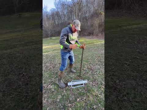 The easiest way to remove a metal ￼post. #farming #farmer #farmlife ￼