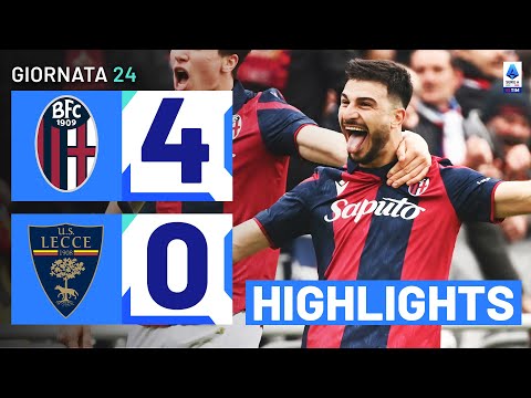 BOLOGNA-LECCE 4-0 | HIGHLIGHTS | 24ª GIORNATA | SERIE A TIM 2023/24