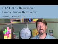 Logarithms in Regression Models