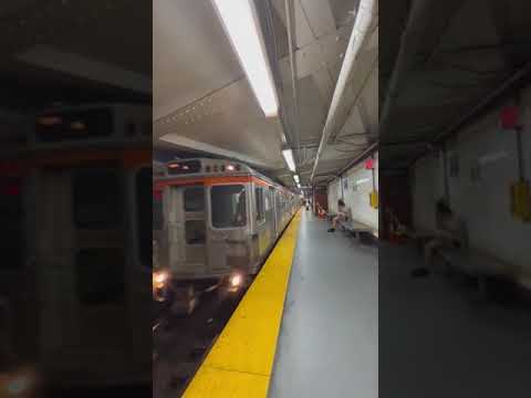 Septa Broad Street line train arrives at city hall #train #philly #Kawasaki #railfanning #railfan