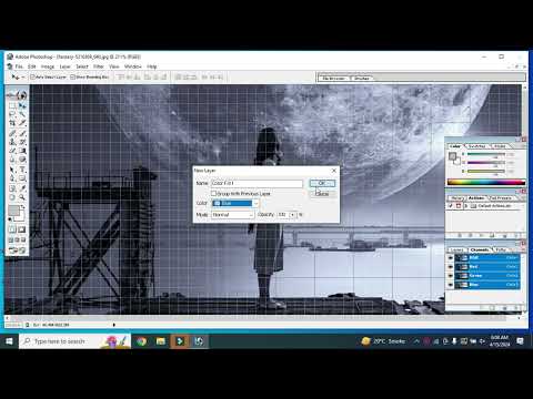 Fantasy Moon girl photo adjust colour background pc 7/20/pm