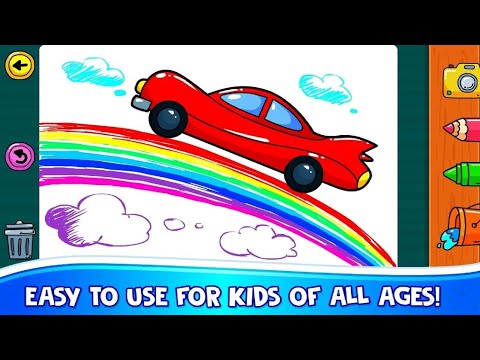 LEARN COLORING DRAWING CAR GAMES FOR KIDS CUTE GRAPHICS PERFECT GAME №3