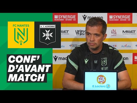 🎥🎙️ [J03] Luis Castro avant FC Nantes - AJ Auxerre