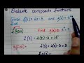 Evaluating Composite Functions and Inverses