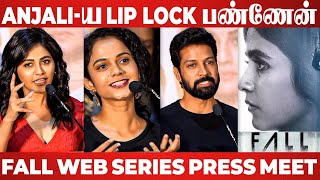 🔴LIVE : Lip Lock Scene எனக்கு எந்த பிரச்னையும் இல்ல.! Anjali & Santhosh Prathap At Fall Webseries