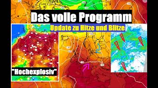 #Sommer läuft sich heiß- Hitze, Schwüle und #Gewitter; Abkühlung im Norden !? #wetter