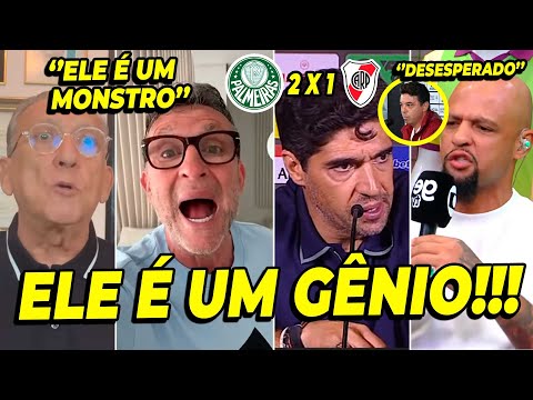 OLHA O QUE FELIPE MELO E GALVÃO BUENO FALARAM DA VITÓRIA DO PALMEIRAS CONTRA RIVER PLATE!