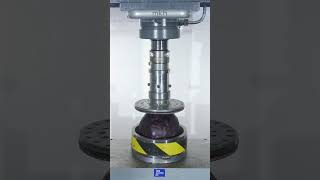Satisfying Steel Tube Crush – Pure Power! 🔩💥 #hydraulicpress #steelcrush #satisfying #metalcrush