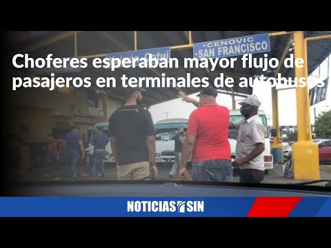 Chóferes esperaban mayor flujo de pasajeros en terminales de autobuses