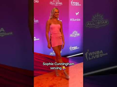 Sophie Cunningham’s all pink dress for All Star weekend ⭐️