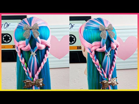 PENTEADO FÁCIL DE FAZER PARA IR PARA A ESCOLA  coiffure pour enfants Peinado fácil para niñas